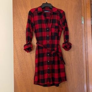 Flannel Shirt Dress